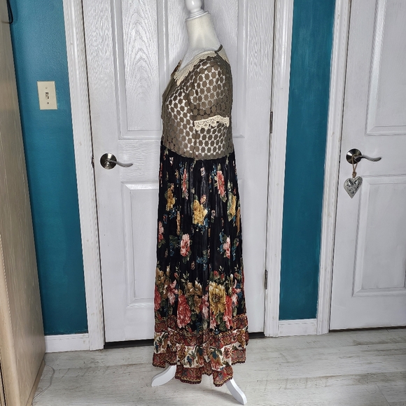 Boho Handmade Upcycled Maxi Dress XS-SMALL - Picture 12 of 14